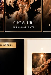 Cuplu de dans sportiv în reprezentație